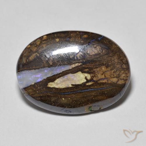8.42ct Natürlicher Mehrfarbig Boulderopal, Oval, Lichtundurchlässig