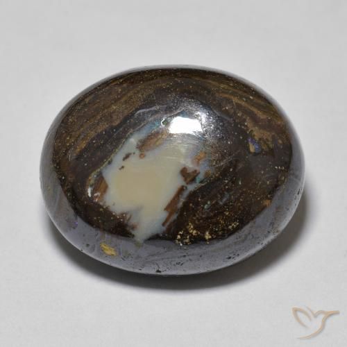 14.37ct Natürlicher Mehrfarbig Boulder-Opal, Oval, Lichtundurchlässig