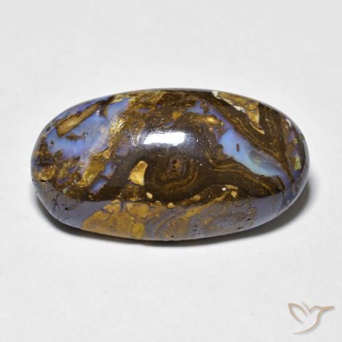 9.86ct Natürlicher Mehrfarbig Boulder-Opal, Oval, Lichtundurchlässig