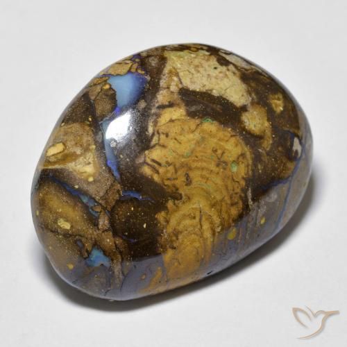 9,17 ctw natürlicher Mehrfarbig Boulderopal, Fantasie, Lichtundurchlässig
