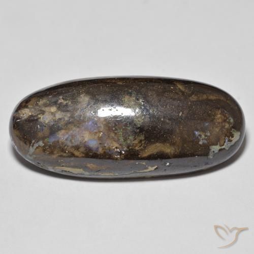 9,17 ctw natürlicher Mehrfarbig Boulderopal, Oval, Lichtundurchlässig