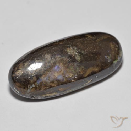 9,17 ctw natürlicher Mehrfarbig Boulderopal, Oval, Lichtundurchlässig