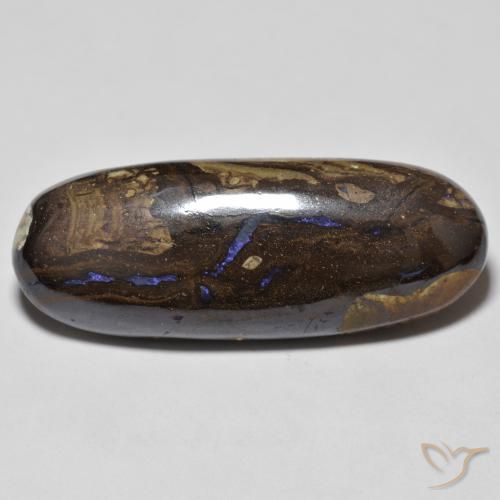 9,17 ctw natürlicher Mehrfarbig Boulderopal, Oval, Lichtundurchlässig
