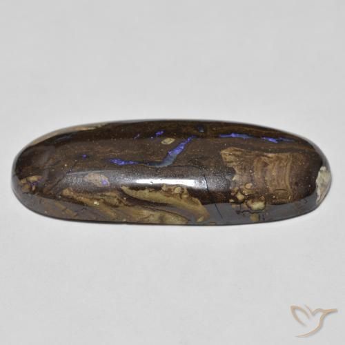 9,17 ctw natürlicher Mehrfarbig Boulderopal, Oval, Lichtundurchlässig