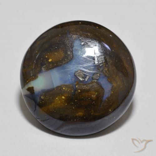 11.65ct Natürlicher Mehrfarbig Boulderopal, Runden, Lichtundurchlässig