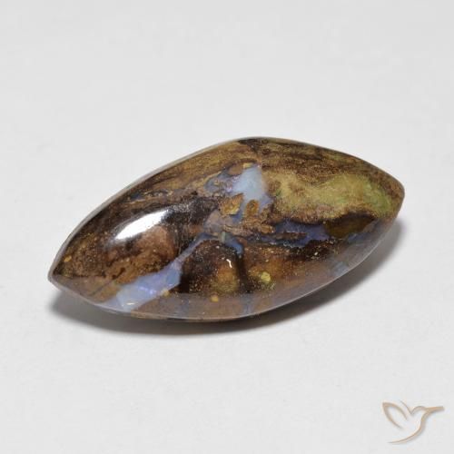 6.38ct Natürlicher Mehrfarbig Boulderopal, Marquise, Lichtundurchlässig
