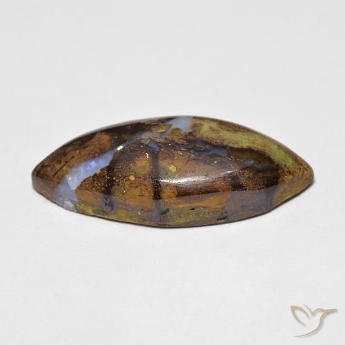 9,17 ctw natürlicher Mehrfarbig Boulderopal, Marquise, Lichtundurchlässig