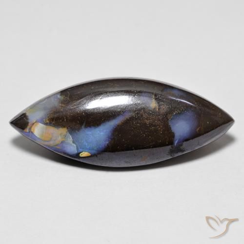 9.65ct Natürlicher Mehrfarbig Boulder-Opal, Marquise, Lichtundurchlässig