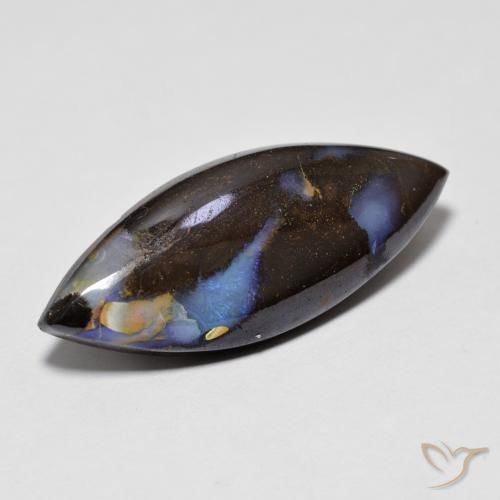 9,17 ctw natürlicher Mehrfarbig Boulderopal, Marquise, Lichtundurchlässig