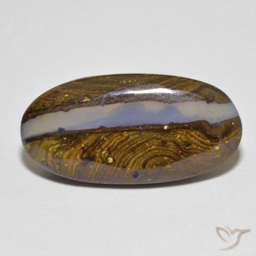 12.50ct Natürlicher Mehrfarbig Boulderopal, Oval, Lichtdurchlässig