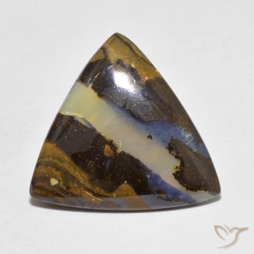 5.28ct Natürlicher Mehrfarbig Boulderopal, Trillion, Lichtdurchlässig