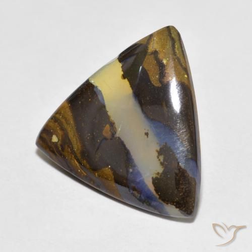 9,17 ctw natürlicher Mehrfarbig Boulderopal, Trillion, Lichtdurchlässig