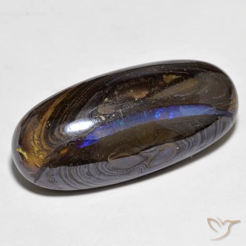 9,17 ctw natürlicher Mehrfarbig Boulderopal, Oval, Lichtundurchlässig