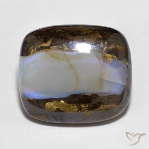 14.40ct Natürlicher Mehrfarbig Boulderopal, Kissen, Lichtdurchlässig