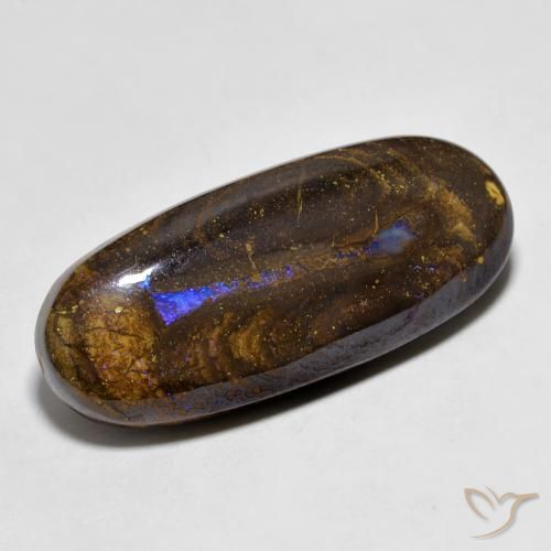 9,17 ctw natürlicher Mehrfarbig Boulderopal, Oval, Lichtundurchlässig