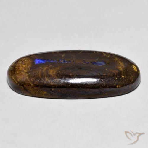 9,17 ctw natürlicher Mehrfarbig Boulderopal, Oval, Lichtundurchlässig