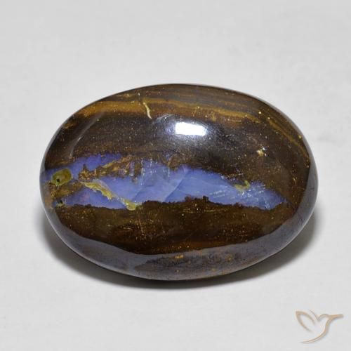 13.60ct Natürlicher Mehrfarbig Boulderopal, Oval, Lichtundurchlässig