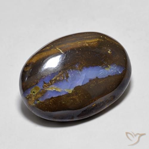9,17 ctw natürlicher Mehrfarbig Boulderopal, Oval, Lichtundurchlässig
