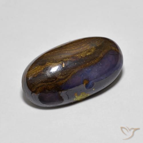 9,17 ctw natürlicher Mehrfarbig Boulderopal, Oval, Lichtundurchlässig