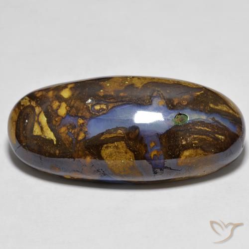 9,17 ctw natürlicher Mehrfarbig Boulderopal, Oval, Lichtundurchlässig