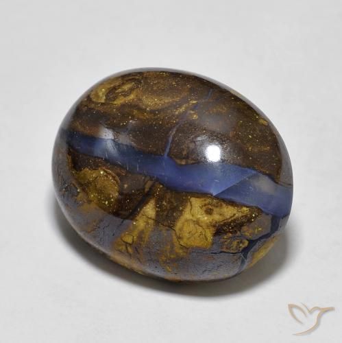 9,17 ctw natürlicher Mehrfarbig Boulderopal, Oval, Lichtundurchlässig