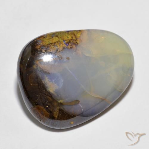 9,17 ctw natürlicher Mehrfarbig Boulderopal, Fantasie, Lichtdurchlässig