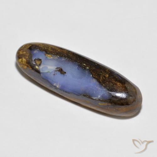 9,17 ctw natürlicher Mehrfarbig Boulderopal, Oval, Lichtundurchlässig