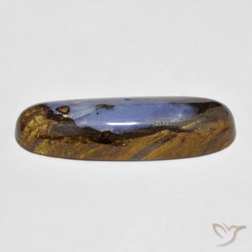9,17 ctw natürlicher Mehrfarbig Boulderopal, Oval, Lichtundurchlässig