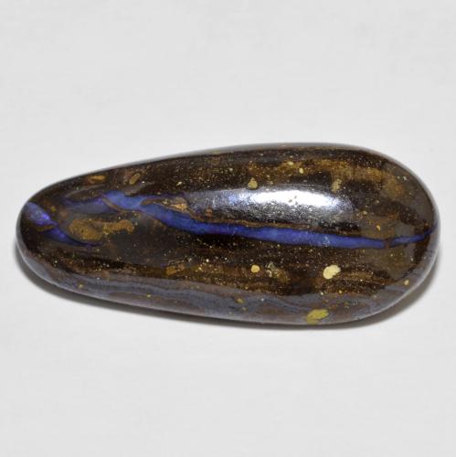 12,06 ctw natürlicher mehrfarbiger Boulder-Opal, Fantasieschliff, Lichtundurchlässig