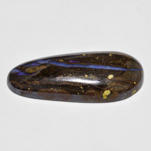 12,06 ctw natürlicher mehrfarbiger Boulder-Opal, Fantasieschliff, Lichtundurchlässig