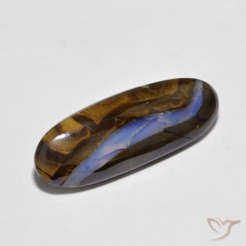 9,17 ctw natürlicher Mehrfarbig Boulderopal, Oval, Transparent
