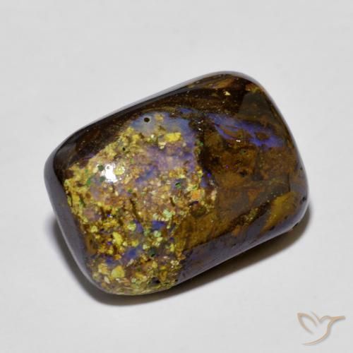 9,17 ctw natürlicher Mehrfarbig Boulderopal, Kissen, Lichtundurchlässig