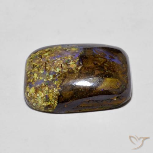 9,17 ctw natürlicher Mehrfarbig Boulderopal, Kissen, Lichtundurchlässig
