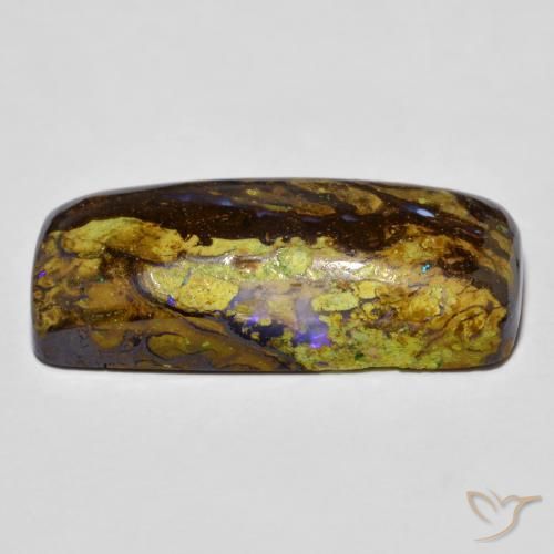 9,17 ctw natürlicher Mehrfarbig Boulderopal, Kissen, Lichtundurchlässig