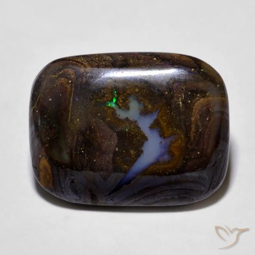 16.52ct Natürlicher Mehrfarbig Boulderopal, Kissen, Lichtundurchlässig