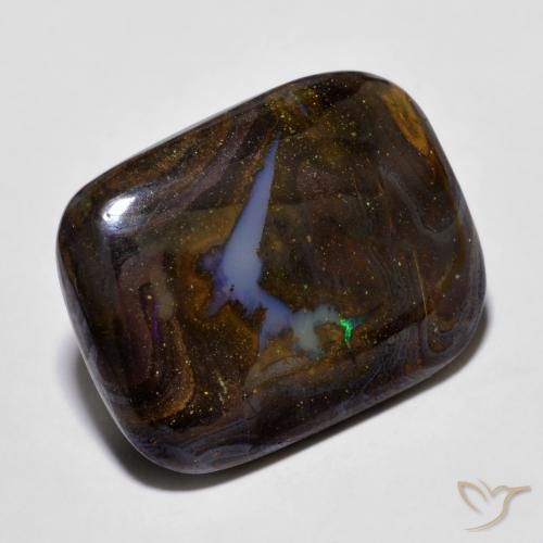 9,17 ctw natürlicher Mehrfarbig Boulderopal, Kissen, Lichtundurchlässig