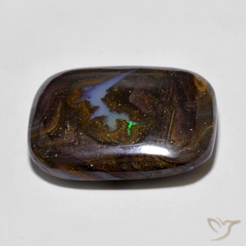 9,17 ctw natürlicher Mehrfarbig Boulderopal, Kissen, Lichtundurchlässig