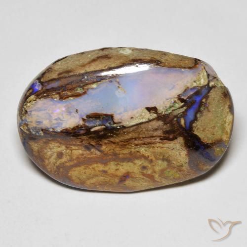 10.30ct Natürlicher Mehrfarbig Boulder-Opal, Oval, Lichtundurchlässig