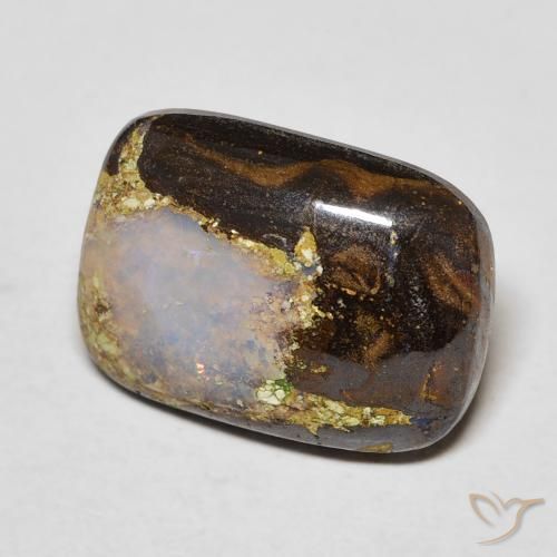 9,17 ctw natürlicher Mehrfarbig Boulderopal, Kissen, Lichtundurchlässig