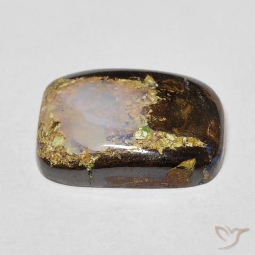 9,17 ctw natürlicher Mehrfarbig Boulderopal, Kissen, Lichtundurchlässig