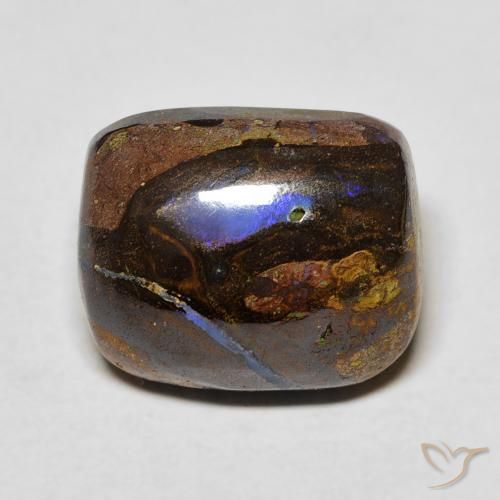 9.41ct Natürlicher Mehrfarbig Boulderopal, Kissen, Lichtundurchlässig