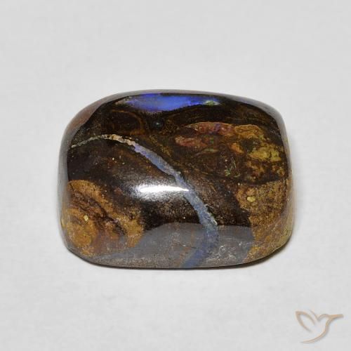 9,17 ctw natürlicher Mehrfarbig Boulderopal, Kissen, Lichtundurchlässig