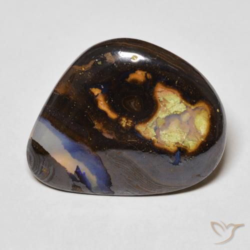 11.42ct Natürlicher Mehrfarbig Boulderopal, Fantasie, Transparent