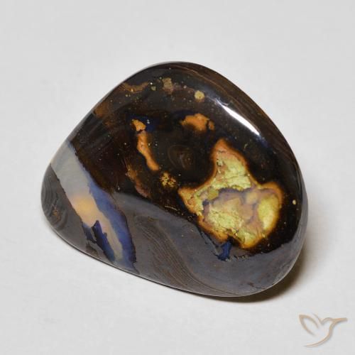 9,17 ctw natürlicher Mehrfarbig Boulderopal, Fantasie, Transparent