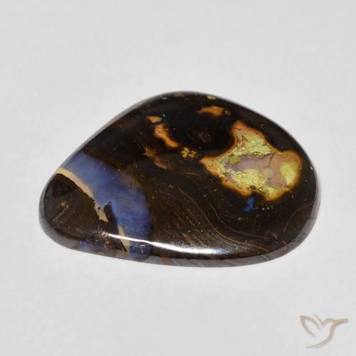 9,17 ctw natürlicher Mehrfarbig Boulderopal, Fantasie, Transparent