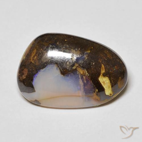 6.10ct Natürlicher Mehrfarbig Boulderopal, Fantasie, Transparent