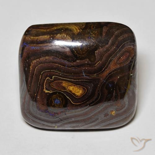 42.66ct Natürlicher Mehrfarbig Boulderopal, Kissen, Lichtundurchlässig