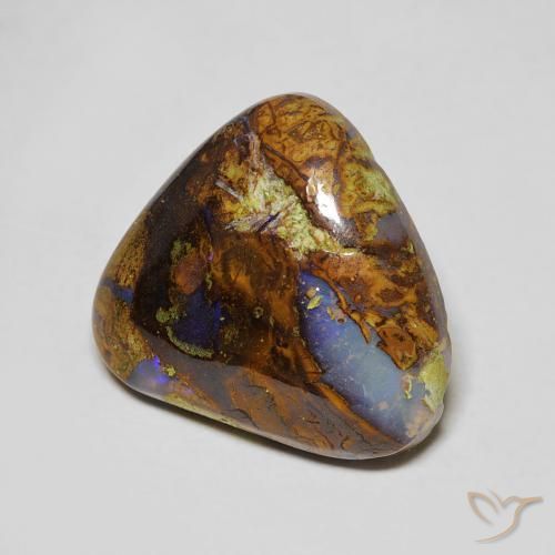 9,17 ctw natürlicher Mehrfarbig Boulderopal, Trillion, Lichtundurchlässig