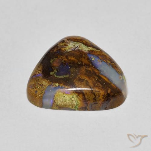 9,17 ctw natürlicher Mehrfarbig Boulderopal, Trillion, Lichtundurchlässig