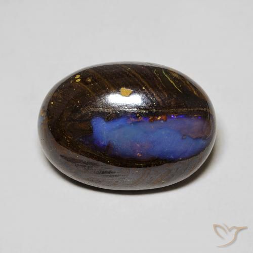7.32ct Natürlicher Mehrfarbig Boulderopal, Oval, Lichtundurchlässig